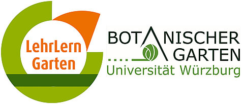 Logo des LehrLernGartens und des Botanischen Gartens der Universität Würzburg